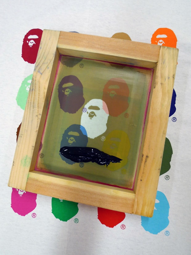 A Bathing Ape 17th Anniversary NIGO BAPE HAND PRINT TEE