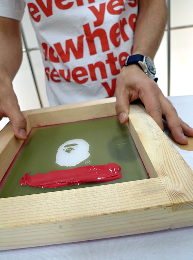 A Bathing Ape 17th Anniversary NIGO BAPE HAND PRINT TEE