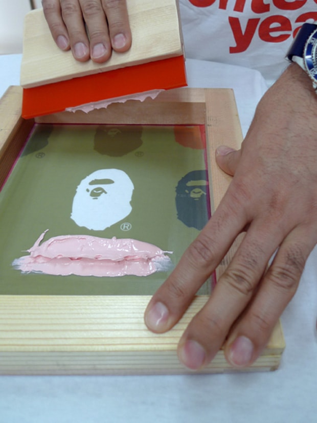 A Bathing Ape 17th Anniversary NIGO BAPE HAND PRINT TEE