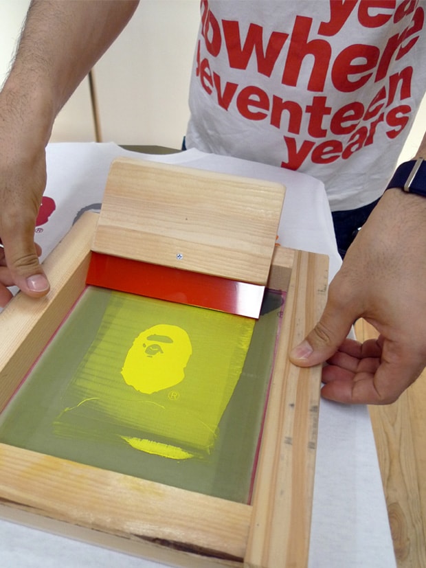 A Bathing Ape 17th Anniversary NIGO BAPE HAND PRINT TEE
