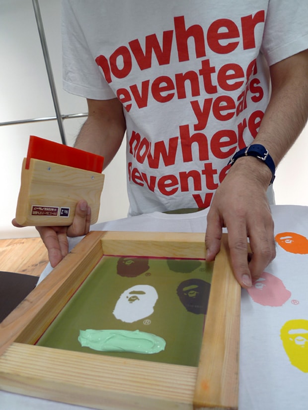 A Bathing Ape 17th Anniversary NIGO BAPE HAND PRINT TEE