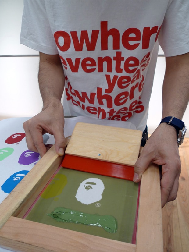 A Bathing Ape 17th Anniversary NIGO BAPE HAND PRINT TEE