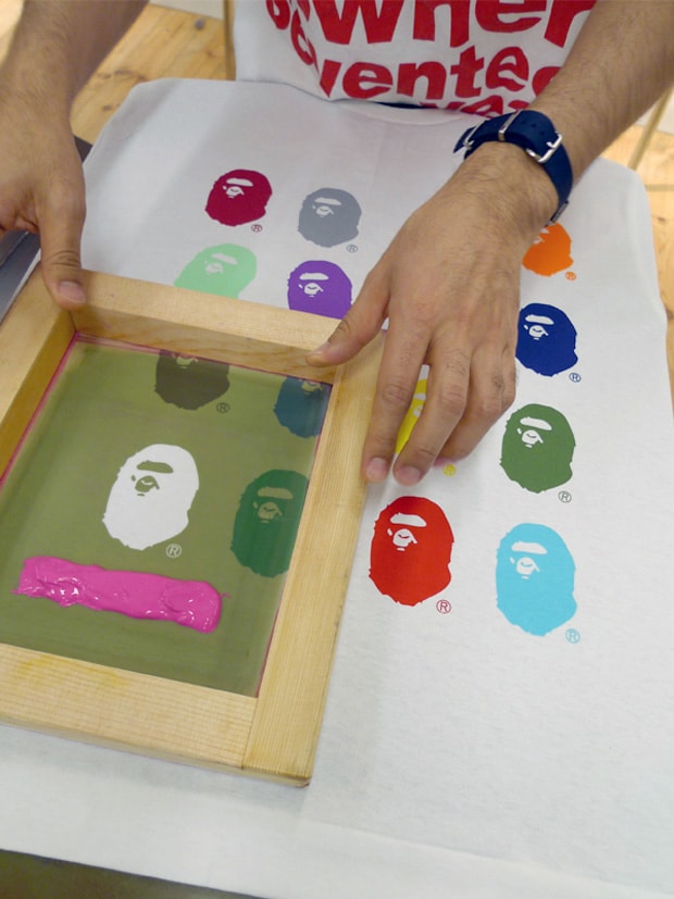 A Bathing Ape 17th Anniversary NIGO BAPE HAND PRINT TEE