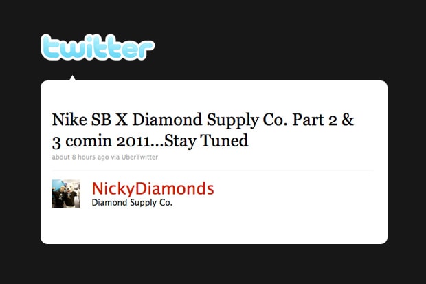 Diamond Supply Co. x Nike SB 2011 release