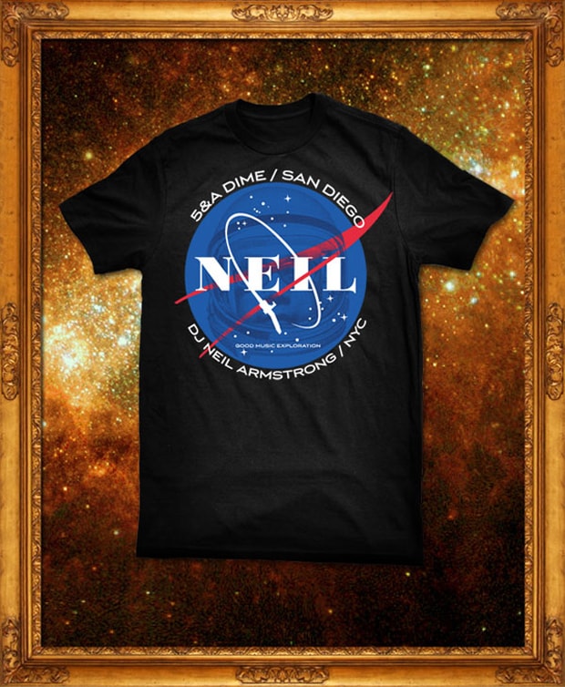 DJ Neil Armstrong x 5&A Dime T-shirt