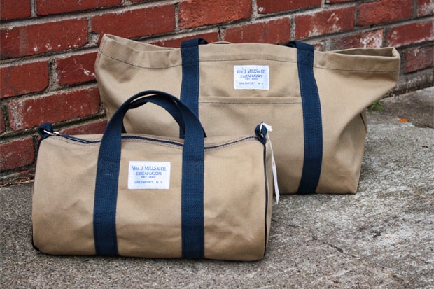 Wm. J. Mills & Co Nautical Canvas Bags