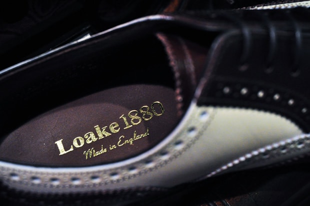 Loake Sloane Brogue Dark Brown/Cream
