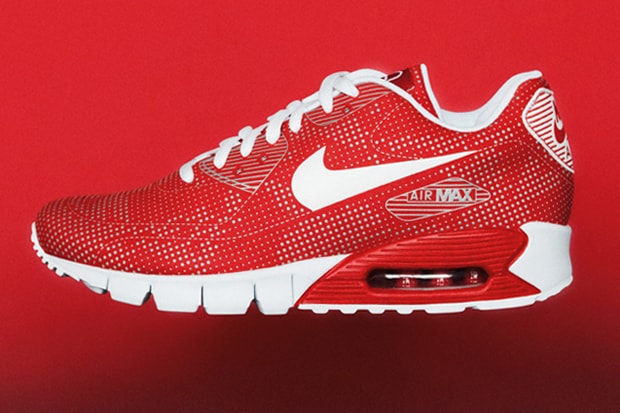 Nike 2010 Fall/Winter Air Max 90 Current Moire Red/White