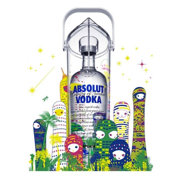 Absolut Art of Sharing by ESPO and Chiho Aoshima 