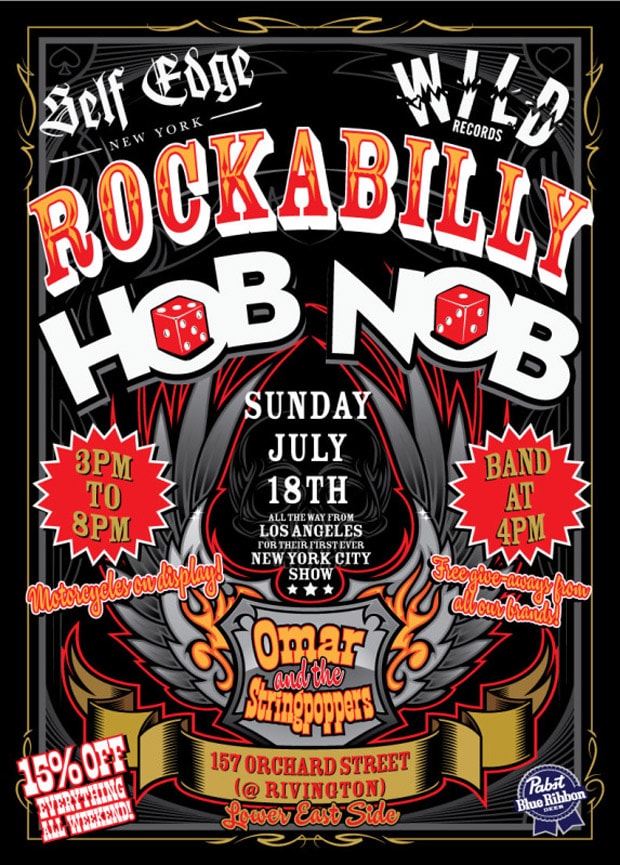 Self Edge & Wild Records Present The Lower East Side Rockabilly Hob Nob