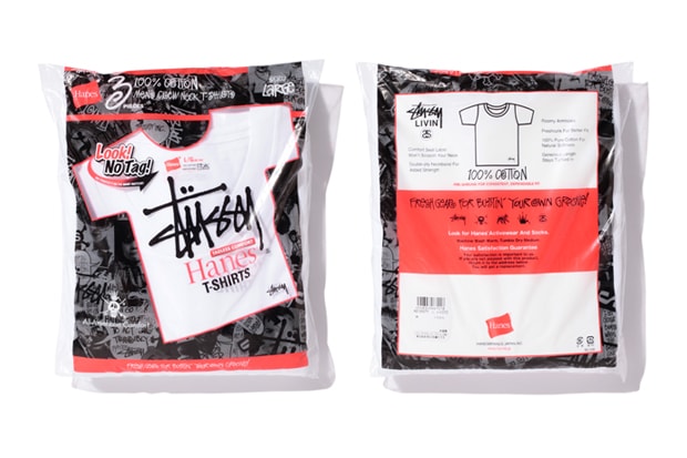 Stussy x Hanes 3-Pack of T-shirts