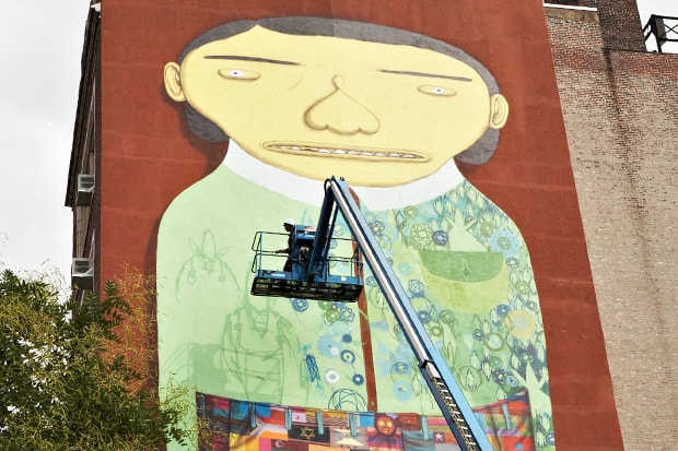 Os Gemeos x Futura Mural for AKA NYC & 12oz. Prophet