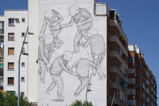 Blu Mural in Madrid
