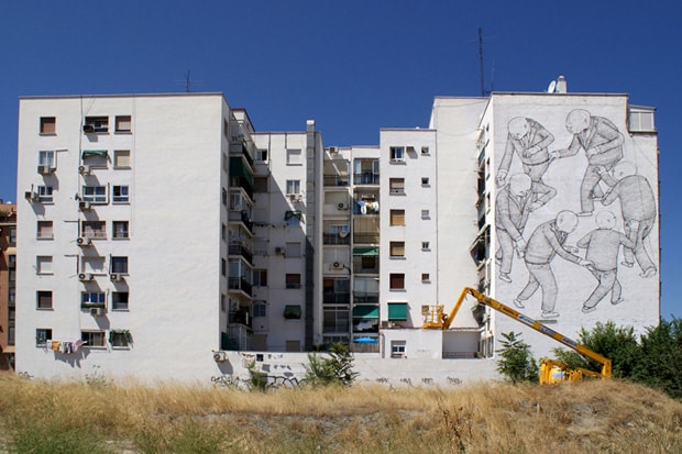 Blu Mural in Madrid