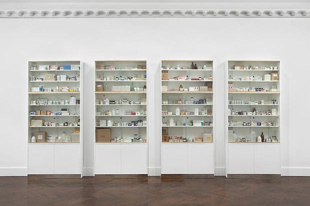 Damien Hirst "Medicine Cabinets" Exhibition NYC