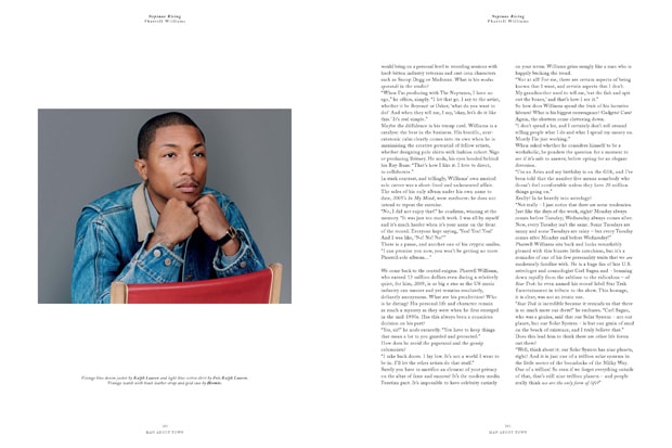 Man About Town 2010 Fall/Winter Issue feat. Pharrell Williams