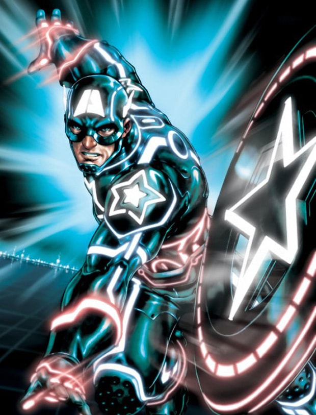 Marvel Comics x TRON: LEGACY Comic Book Covers