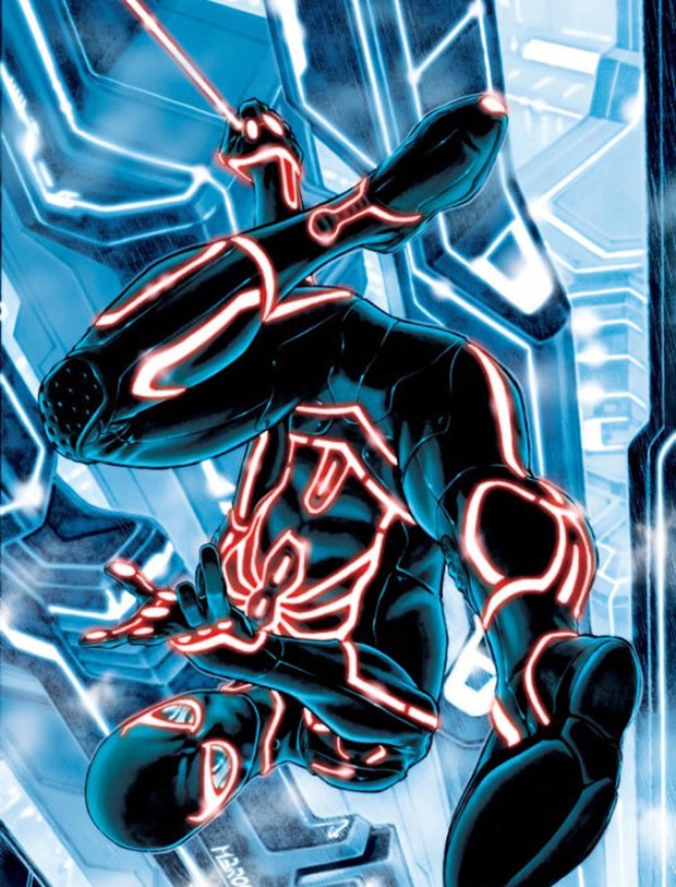 Marvel Comics x TRON: LEGACY Comic Book Covers