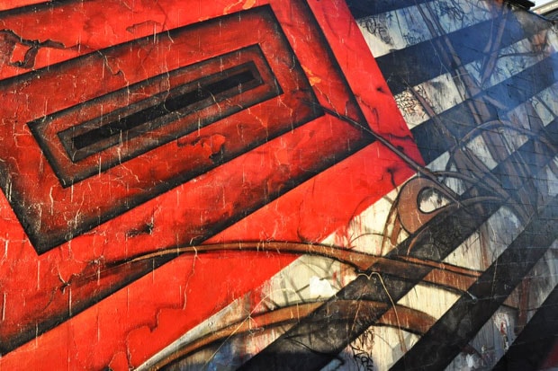 SABER x Shepard Fairey Flags Mural Los Angeles