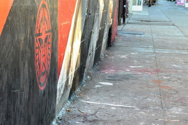 SABER x Shepard Fairey Flags Mural Los Angeles
