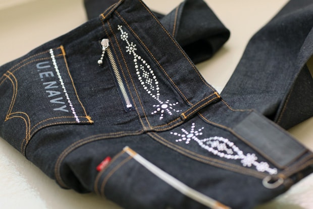 uniform experiment x Levi’s Fenom U.E. NAVY DISCO Decoration Denim - A Closer Look