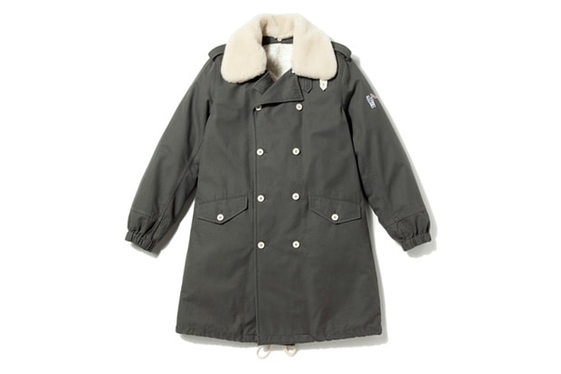 Billionaire Boys Club DETACHABLE WOOL COLLAR MILITARY TRENCH 