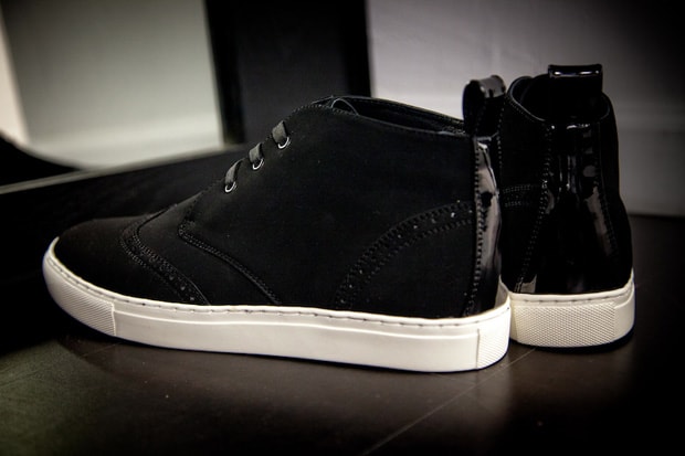 Black Scale Wingtip Footwear Collection