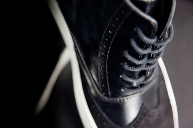 Black Scale Wingtip Footwear Collection