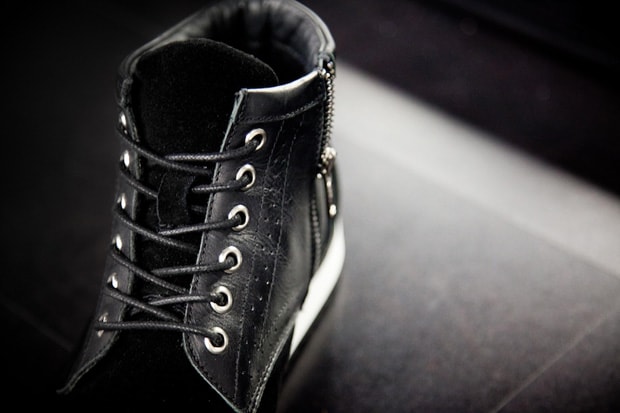 Black Scale Wingtip Footwear Collection