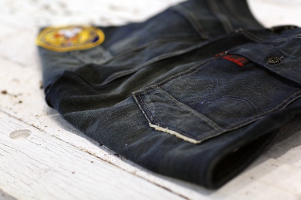 CLOT x Levi’s Nylon Dynasty 502 Washed Jeans