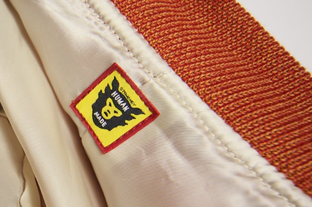 HUMAN MADE Leather Varsity Jacket