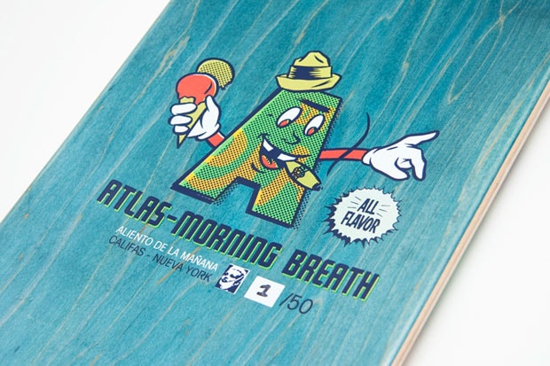 Morning Breath for Atlas Skate Deck