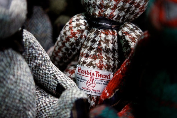 nano universe x Harris Tweed Teddy Bear