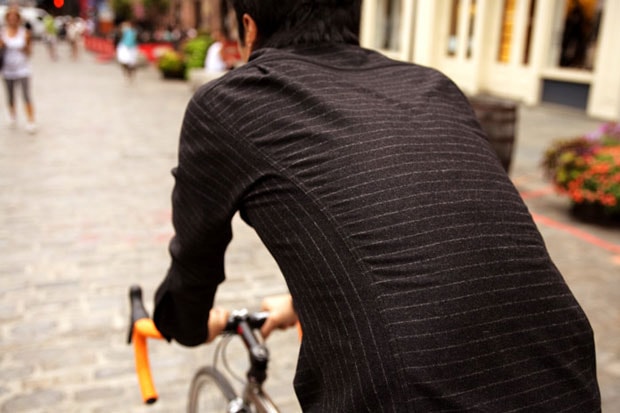 Outlier x Chari & Co. Chalk Stripe Overshirt