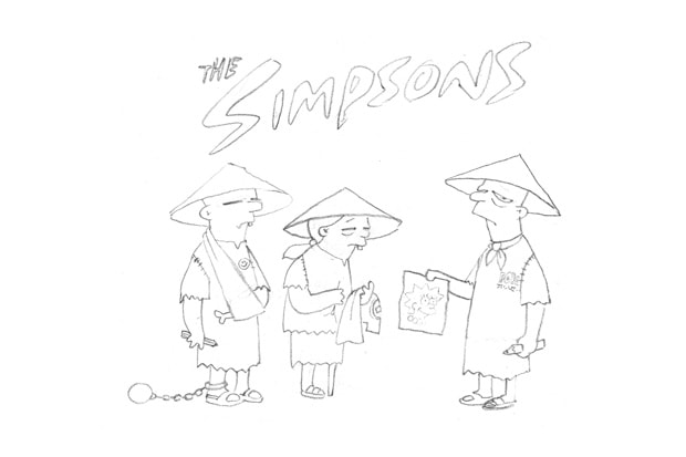 Banksy x The Simpsons Storyboard Art