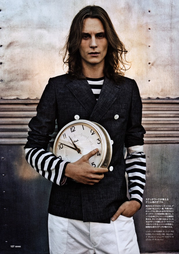 SENSE: Junya Watanabe COMME des GARCONS MAN 2011 Spring/Summer "Blue Lines" Lookbook