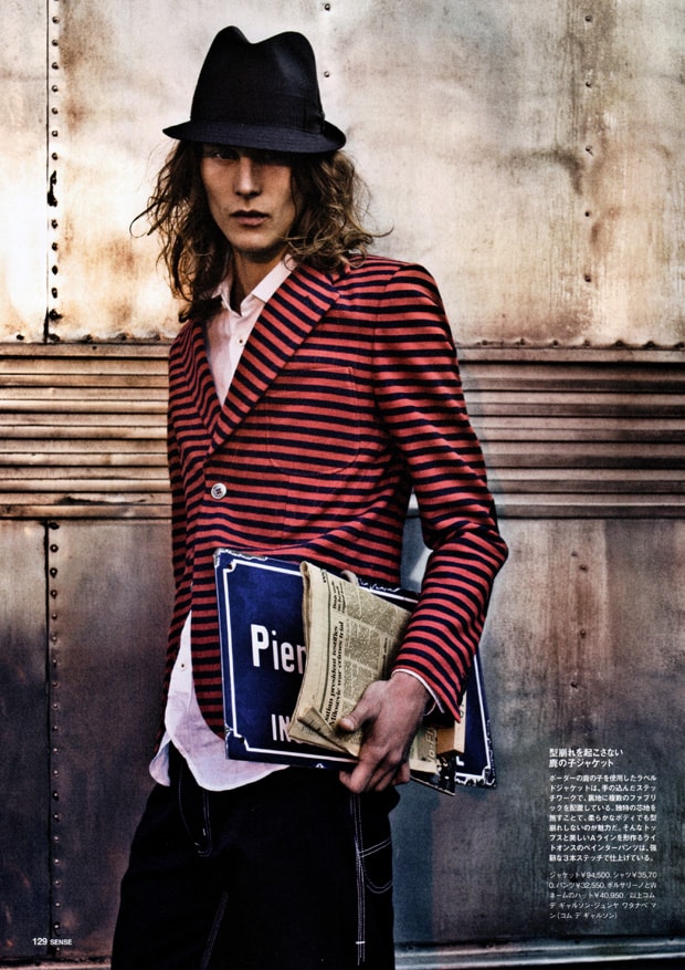 SENSE: Junya Watanabe COMME des GARCONS MAN 2011 Spring/Summer "Blue Lines" Lookbook