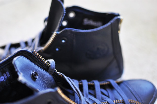Schott NYC x Converse Chuck Taylor All Star Leather Jacket Navy