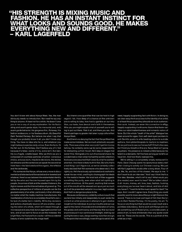 VMAN Issue 21 featuring Kanye West