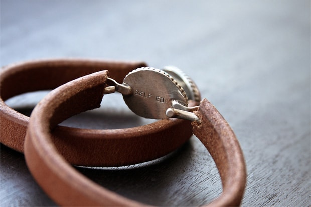 Self Edge Leather & Silver Bracelets