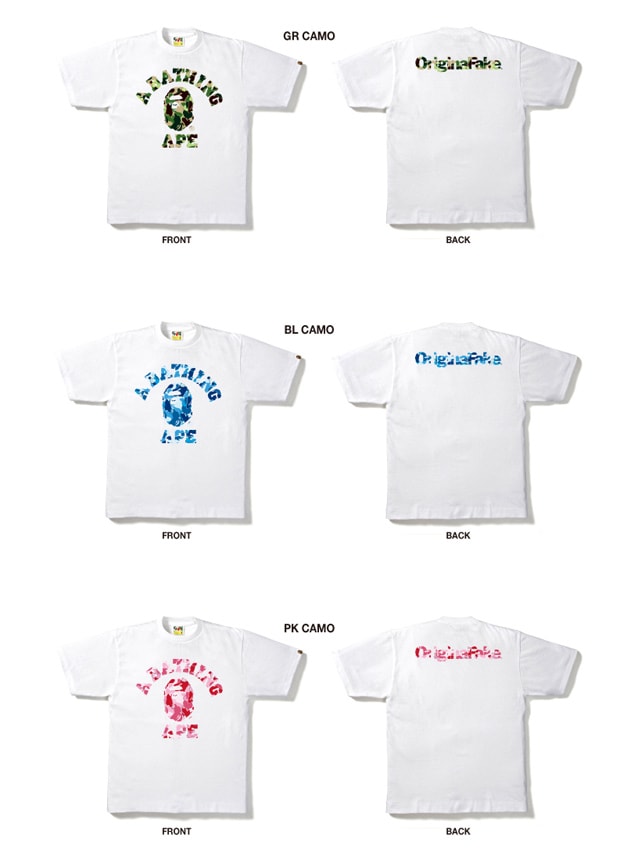 A Bathing Ape x OriginalFake 5th Anniversary Collection