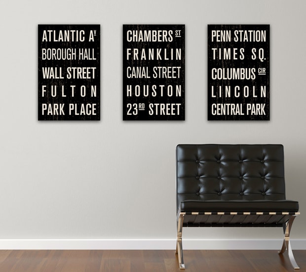 Flying Junction: Vintage Subway Signs & Bus Scrolls
