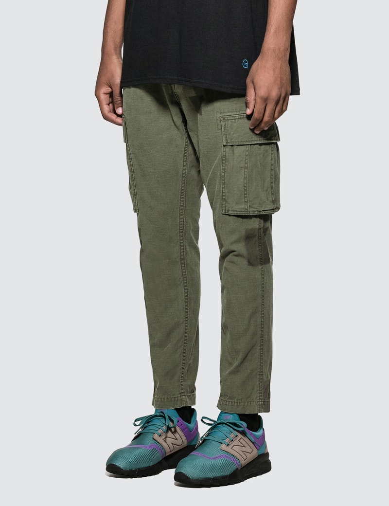 vanquish black tapered cargo sweatpants