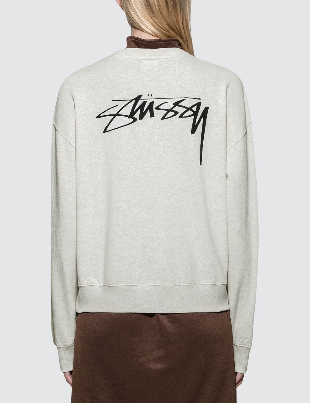 stussy cities oversized hooded sweatshirt