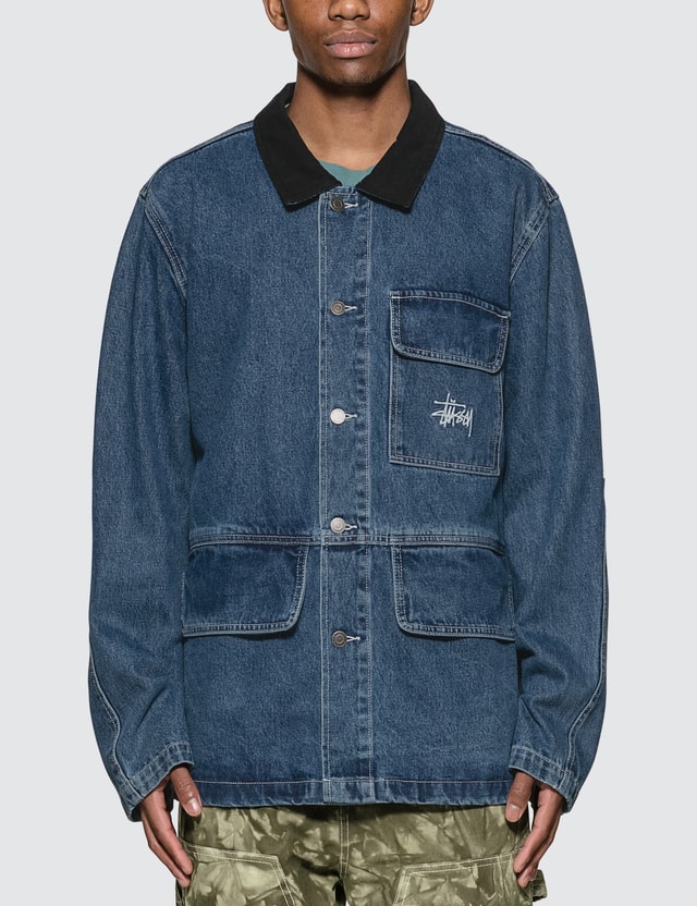 stussy denim parka