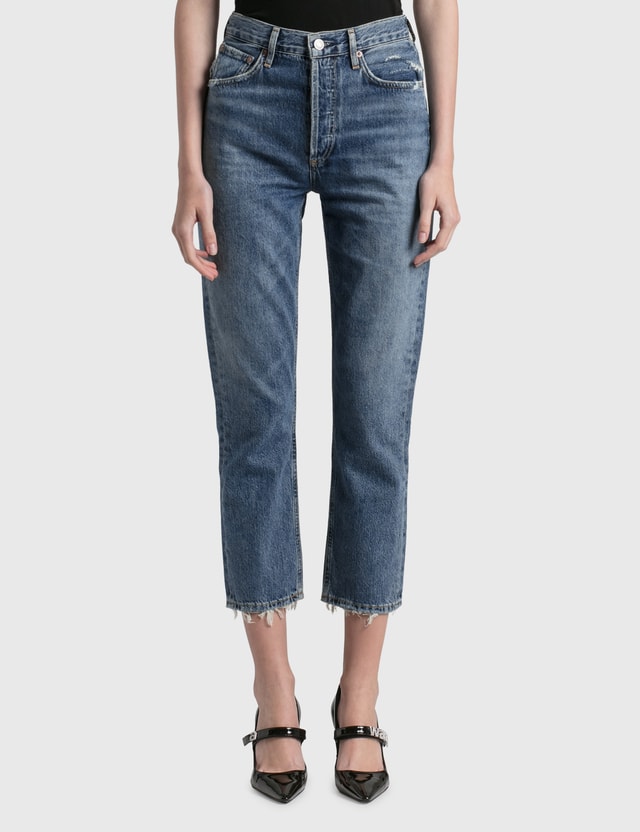 AGOLDE - Riley High Rise Straight Crop Jeans | HBX
