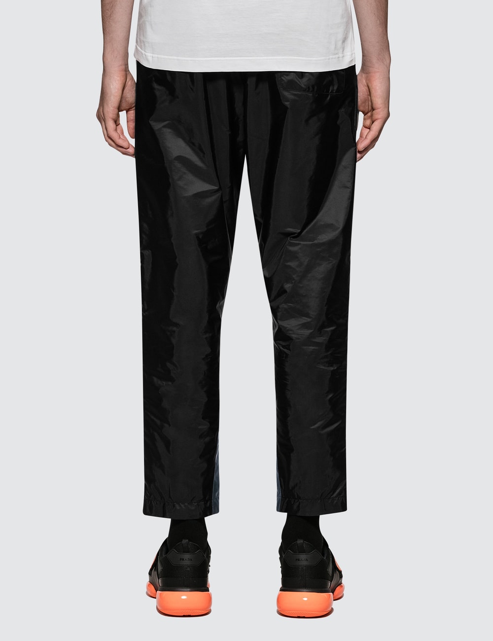 prada nylon track pants