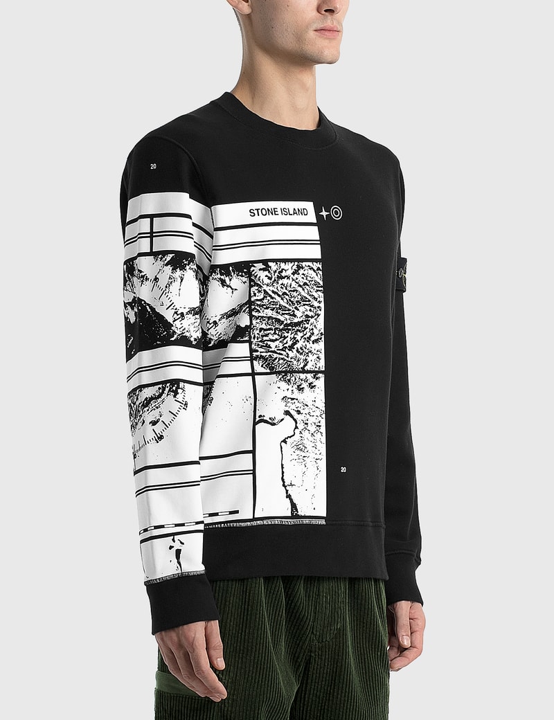 stone island mural sweatshirt