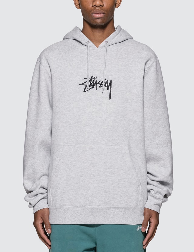 Stussy Stock Logo Applique Hoodie HBX
