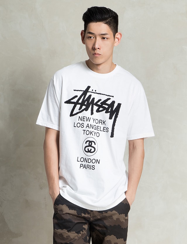 stussy white t shirts